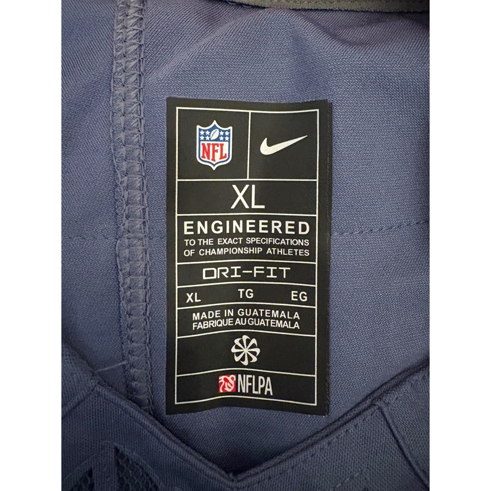 Nike New England‎ Patriots Hunter Henry 85 Jersey Mens XL Blue On Field Apparel - Picture 6 of 7